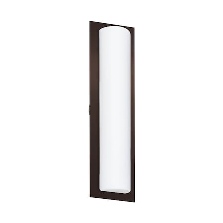 Besa Lighting Barclay 22 Outdoor Sconce, Opal Matte, Bronze Finish, 3x40W Incandescent 3NW-BARC22-BR